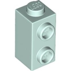 32952-152 Steen 1x2 HOOG met twee noppen zijde aqua, licht NIEUW *1B037