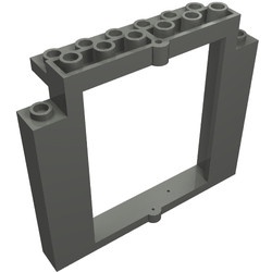 40253-85 Deur 2x8x6 Swivel Frame zonder bodemnoppen grijs, donker (blauwachtig) NIEUW *