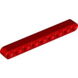 40490-5G Technic, Hefbalk 1x9 dik rood gebruikt *1D000