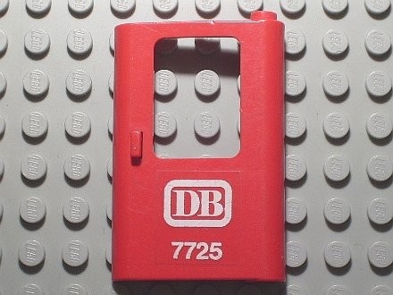 4182pb015-5G Trein, Deur 1x4x5 rechts DB logo en nummer 7725 rood gebruikt *1D0000