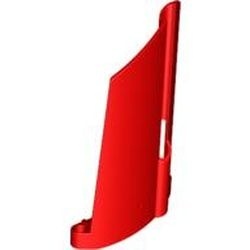 44351-5G Technic, Sierpaneel #21 Large Long, Small Hole, Side B rood gebruikt *