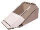 551ps1-13G Ruit 8x8x3 wig Imperial Shuttle witte onderzijde PAKKETZENDING transparant zwart gebruikt *