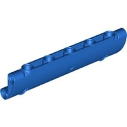 62531-7 Technic, paneel 11x3 gebogen met TWEE pingaten blauw gebruikt *4T097