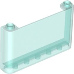 64453-15G Ruit plat 1x6x3 (bus, tram enz) transparant lichtblauw gebruikt *