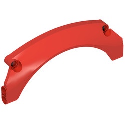 69911-5 Technic, Spatbord dubbel gebogen 13x2x5 rood NIEUW *
