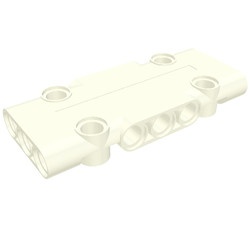 71709-1 Technic, Sierpaneel plat 3x7x1 (klein) wit NIEUW *4T087