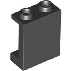 87552-11G Paneel 1x2x2 met kleine zijschotjes zwart gebruikt *1L441