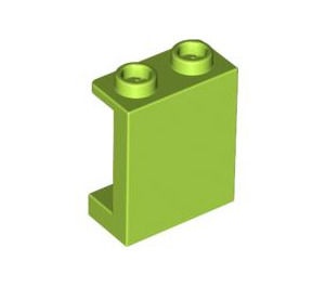87552-34 Paneel 1x2x2 met kleine zijschotjes lime NIEUW *1B023
