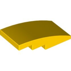 93606-3 Dakpan 4x2 gebogen geen noppen geel NIEUW *1B103
