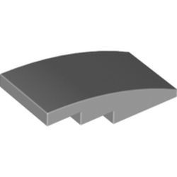 93606-86G Dakpan 4x2 gebogen geen noppen grijs, licht (blauwachtig) gebruikt *1D037