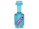 95228pb03-15 Fles met etiket DRINK ME transparant lichtblauw NIEUW *0L0000