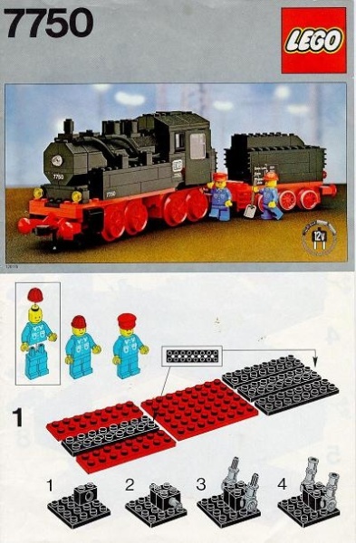 INS7750-G 7750 BOUWBESCHRIJVING- Steam Engine gebruikt *LOC RB