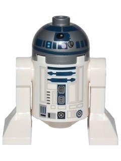 sw0527a Star Wars: R2-D2 (Plat zilver hoofd, donkerbkauwe orint) NIEUW *0M0000