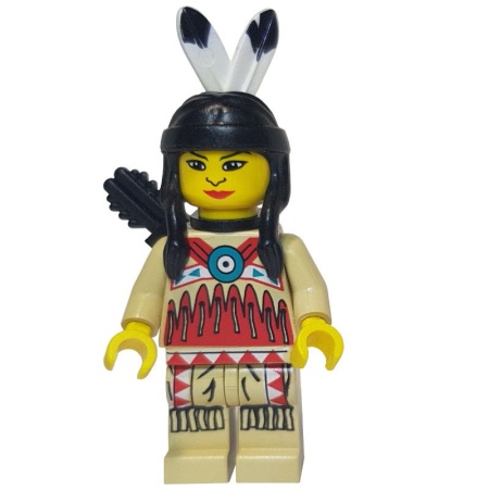 ww018G Wild West- Indiaan Squaw, Met zwarte pijlhouder gebruikt *0M0000