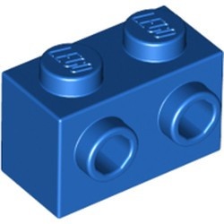 11211-7 Steen 1x2 met noppen aan één zijde blauw NIEUW *1B038