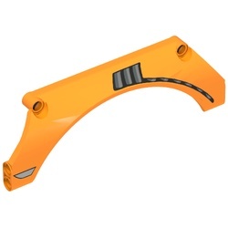 24118pb001L-4 Technic, Spatbord gebogen 15x2x5 ventilator links oranje NIEUW *