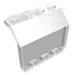 2582-12G Scharnierpaneel 2x4x3 1-3v 1x gebogen transparant gebruikt *1L0000