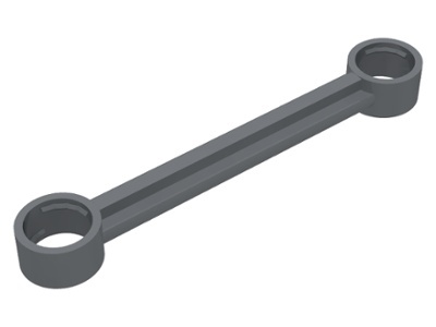 2739A-11G Technic, stang 6 noppen lang (o.a. voor stuur) zwart gebruikt *0D000