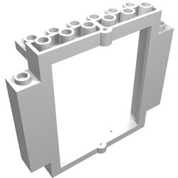 30101-1G Frame 2x8x6 met bodemnoppen wit gebruikt *