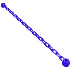 30104-51 Ketting lang (21 schakels, lengte 16 of 17)) transparant paars NIEUW *5D0000