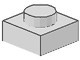 3024-49G Platte plaat 1x1 grijs, zeer licht gebruikt *1B367