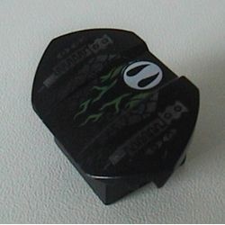 30600pb02-11G Steen aangepast 2x2 met vleugels en slang patroon zwart gebruikt *5V0000