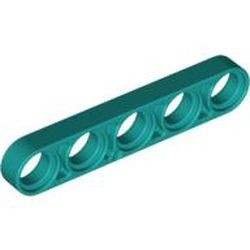 32017-39 Technic, Hefbalk 1x5 dun turquoise, donker NIEUW *1D000