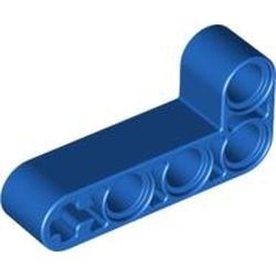 32140-7G Technic, Hefbalk 2x4 L-vorm dik blauw gebruikt *1D000