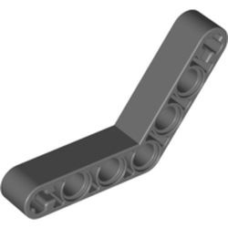 32348-85 Technic, Hefbalk 1x7 (4x4) gebogen dik grijs, donker (blauwachtig) NIEUW *1D000