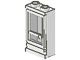 32bc01-1G Deur 1x2x3 links KLASSIEK met glas wit gebruikt *1C028