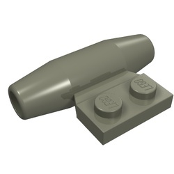 3475-10G Motor met zijplaat 1x2 donker, grijs (klassiek) gebruikt *1D039