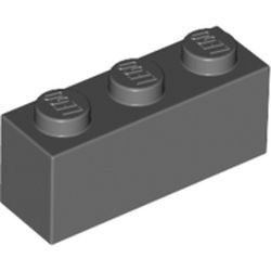 3622-85G Steen 1x3 grijs, donker (blauwachtig) gebruikt *1A015