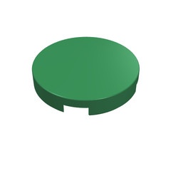 4150-6G Tegel 2x2 rond kruis achterkant ZIE OOK 14769 groen gebruikt *1B336