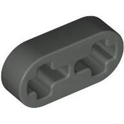 41677-10G Technic, Hefbalk 1x2 dun donker, grijs (klassiek) gebruikt *1D000