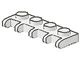 4315-1G Scharnier 1x4 met 4 vingers (oa autodak) wit gebruikt *0L034