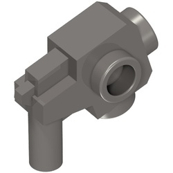 44709-85 Pistool met noppen zijden grijs, donker (blauwachtig) NIEUW *0L0000