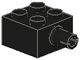 4730-11G Steen 2x2 met pin zonder asgat zwart gebruikt *1D008