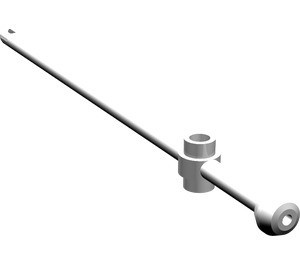 476-1G Bootmast lengte 12 open nop, knop wit gebruikt *