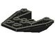 4855-11G Wig OMGEKEERD 4x4 steen 4+2 nopgaten zwart gebruikt *1D010