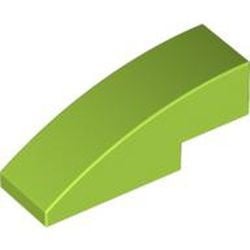 50950-34G Dakpan gebogen 1x3 lime gebruikt *1D035