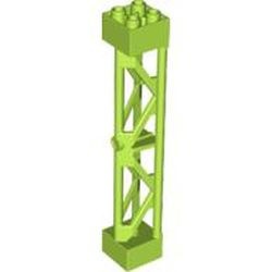 58827-34G Pilaar 2x2x10 TYPE 3 vakwerk open TWEE secties lime gebruikt *2B071