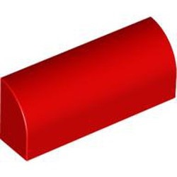 6191-5G Steen, 1x4x 1 1/3 met afgeronde top, geen noppen rood gebruikt *1R030