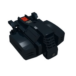6272c01-11G Afstandsbediening Racebuggy batterij/ontvanger unit zwart gebruikt *