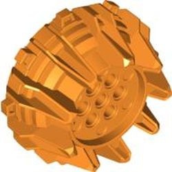 64712-4 Hardplastic wiel met pinnen (PAKKETZENDING) oranje NIEUW *5W000