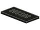 6576-11G Platte plaat 4x8 noppen centraal zwart gebruikt *1R0000
