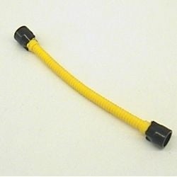 73590c02b-3G Flexibele slang 8,5 nops zwarte einden geel gebruikt *5D0000