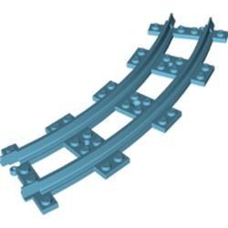 85976-156 Rails smal gebogen blauw, middenazuur NIEUW *
