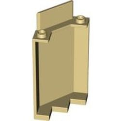 87421-2G Kasteelmuur 3x3x6 Hoek NIEUWE BODEM crème gebruikt *
