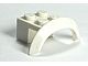 98282-1 Spatbord/sierboog 4 x 2 1/2 x 1 (LAGE boog) wit NIEUW *0B001