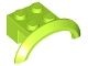 98282-34 Spatbord/sierboog 4 x 2 1/2 x 1 (LAGE boog) lime NIEUW *1B001